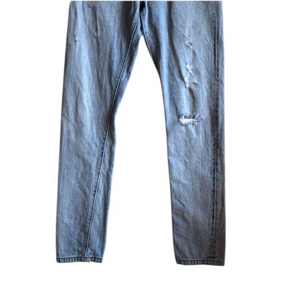 📸 Levi’s 501 Skinny Light Blue Denim Jeans 27 - Picture 4 of 14